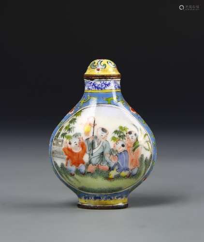 Chinese Enameled Snuff Bottle