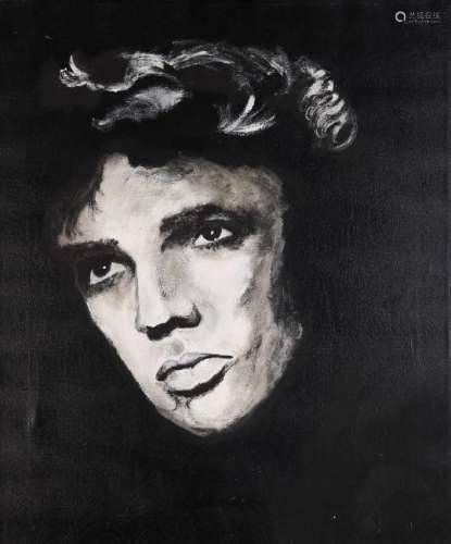Elvis Oil Portrait