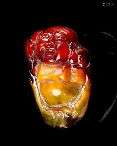 Chinese Amber Buddha