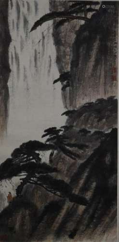 Fu Baoshi Landscape Scroll Painting