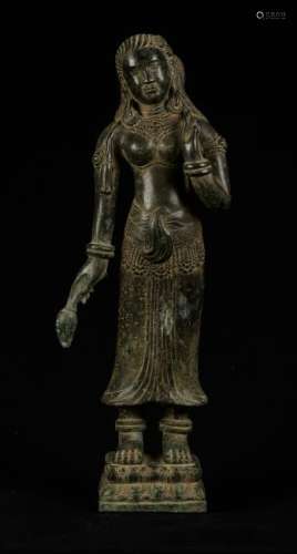 19th Century Khmer Dancing Apsara or Angel