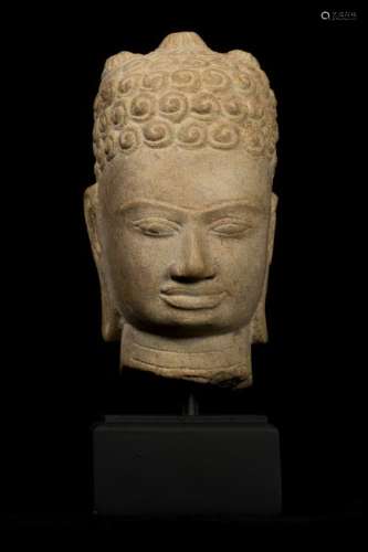 7th Century Style Khmer Buddha Head