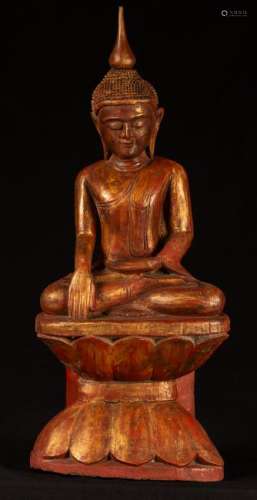 19th Century Burmese Ava Style Enlightenment Buddha