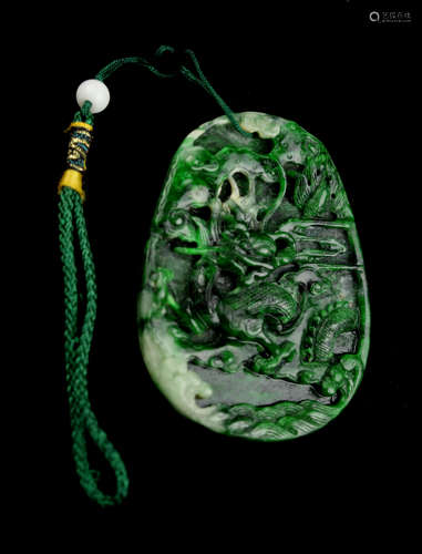 Jadeite Dragon Plaque