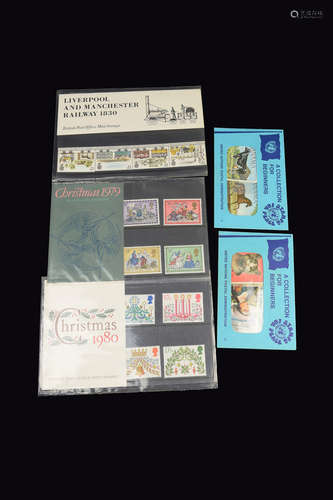 Five Pieces of Stamp Sets from British Post Office Mint and United Nations