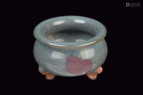 [Chinese] A Song Dynasty Jun Kiln Style Flambe Porcelain Tripot