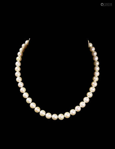 A Fresh Water White Pearl Necklace