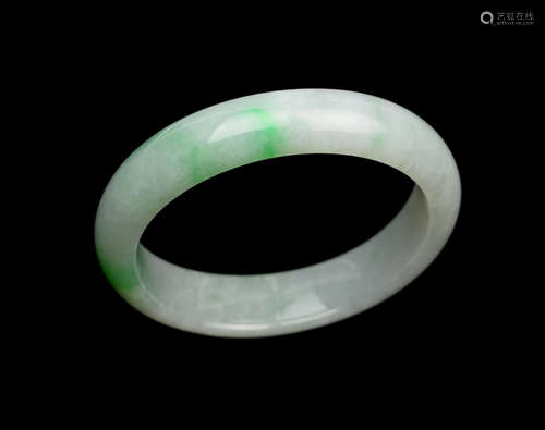 A Natural Jadeite Bangle with Certificate