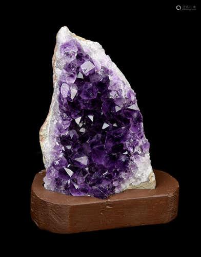 An Amethyst Crystal Cluster