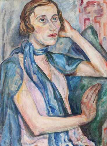 Friedrich Ahlers-Hestermann(Hamburg 1883 - Berlin 1973)Portrait Alexandra Povorina -