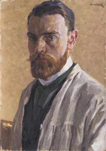 Walter Voltmer(Hamburg 1884 - Hamburg 1972)SelbstportraitÖl/Lw., 50,5 x 35,5 cm, r. o. sign. W.