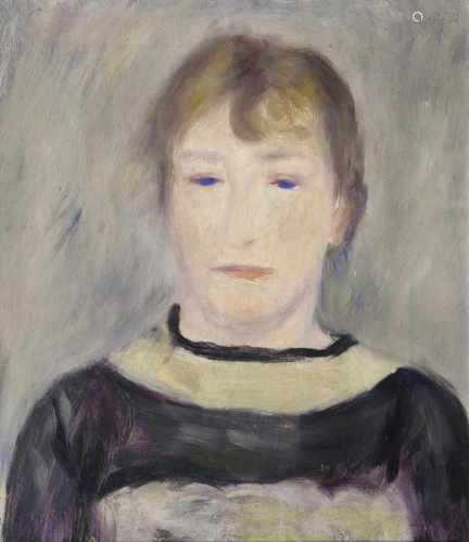 Fritz Friedrichs(Hamburg 1882 - Hoopte 1928)Gertrud, die Frau des KünstlersUm 1920/25, Öl/Lw., 36