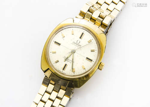 A late 1960s or early 1970s Omega Automatic Seamaster Cosmic gold plated gentleman's wristwatch,