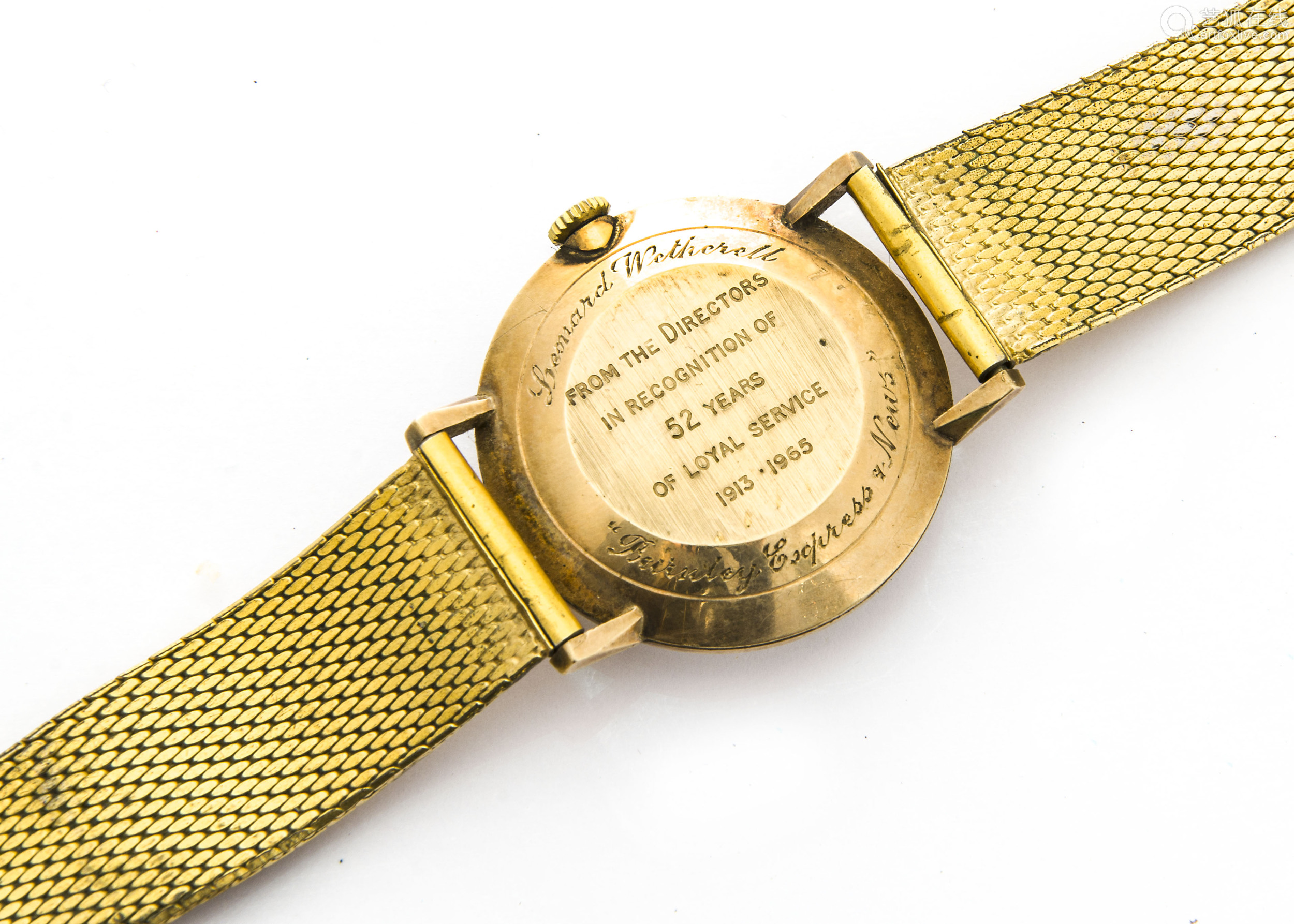 A 1960s Tudor 9ct gold cased presentation gentleman's wristwatch, 34mm ...
