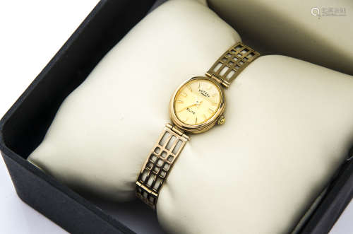 A modern Rotary Elite 9ct gold lady's wristwatch, 14g, in Rotary box (2)