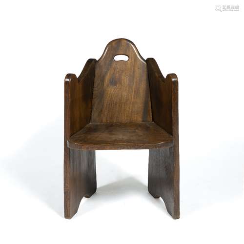 Elm rustic child's/small armchair 50cm across x 77cm high