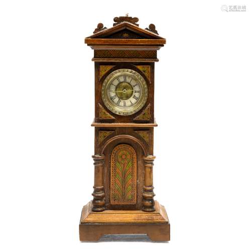 Miniature long case clock 19cm