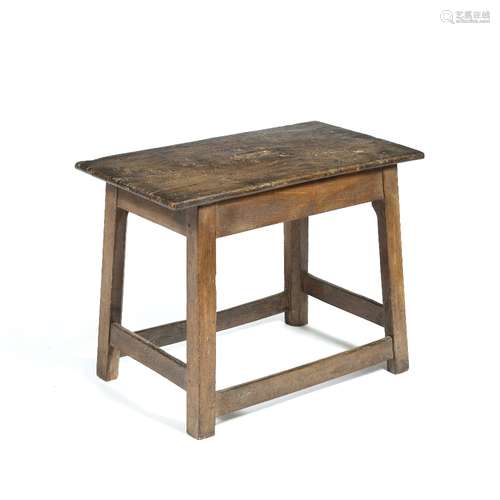 Elm rustic table 18th/19th Century, 71cm across x 41cm deep x 55cm high