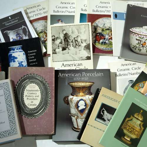 Books American Porcelain reference, including the American Ceramic Circle, various volumes, American