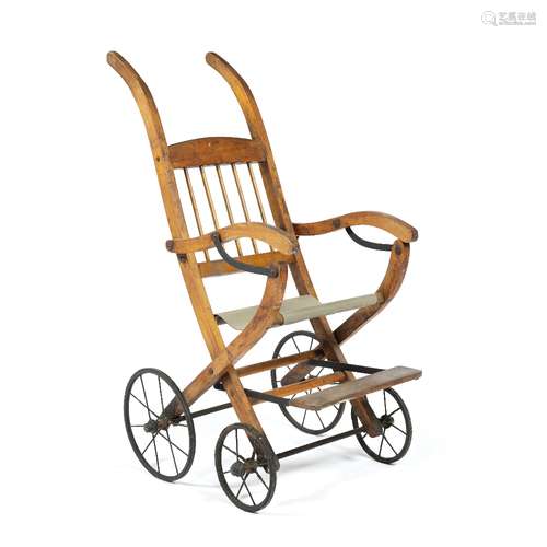 Child's pushchair Edwardian, of folding form, 96cm high