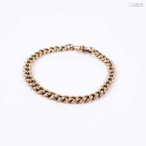 9ct gold link bracelet, 16 grams