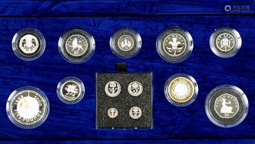 United Kingdom Millennium silver collection of coins (cased) with related ephemera