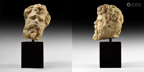 Roman Marble Head of Hercules