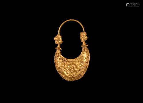 Greek Gold Earring