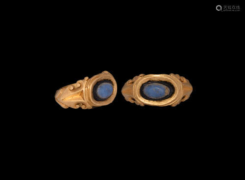 Roman Gold Ring with Gemstone