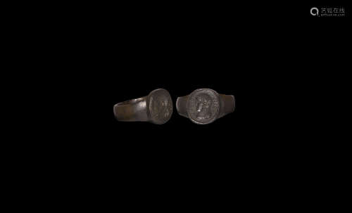 Late Roman Ring with Bust of Maxentius