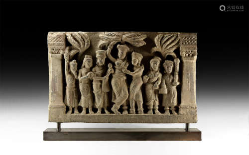 Large Gandharan Frieze Panel