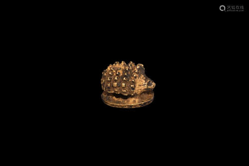 Egyptian Gold Hedgehog Amulet