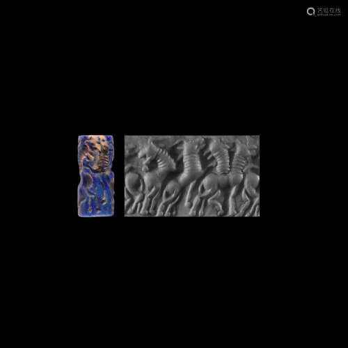 Western Asiatic Animal Contest Frieze Cylinder Seal