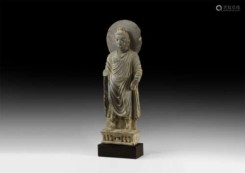 Gandharan Standing Buddha Statue