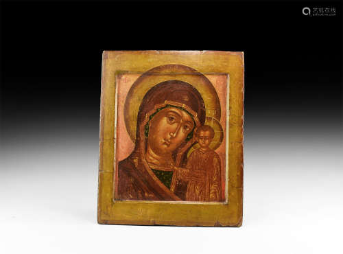 Russian Virgin of Kazan Icon