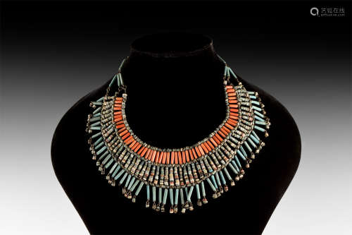 Egyptian Glazed Bead Necklace