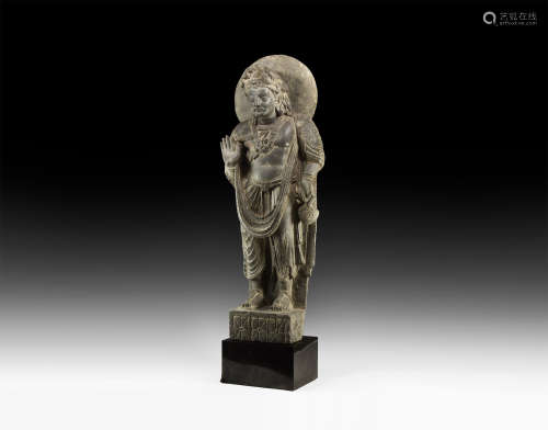 Gandharan Standing Bodhisattva Statue