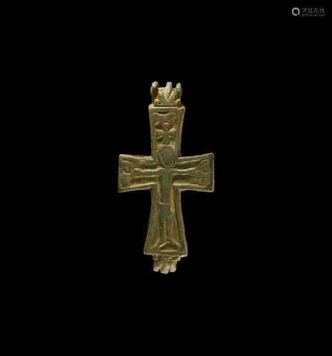 Byzantine Reliquary Cross Pendant