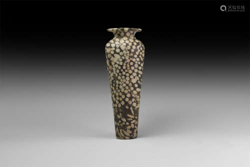 Egyptian Fossiliferous Limestone Piriform Vase