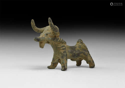 Western Asiatic Tethered Bull Statuette