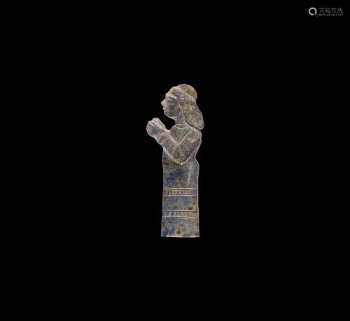 Western Asiatic Neo-Babylonian Lapis Lazuli Figure