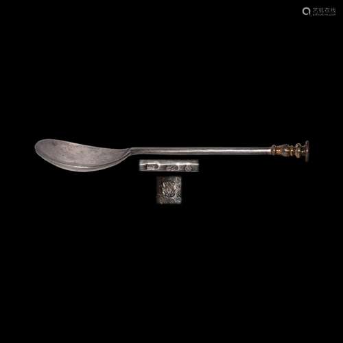 Jacobean Gilt Silver Seal-Top Spoon