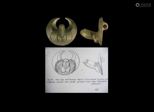Roman Military Flying Phallic Pendant