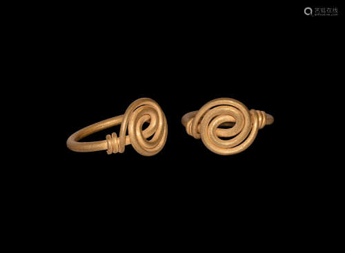Viking Gold Coiled Ring