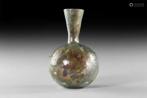 Roman Bottle with Dimpled Points