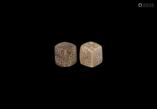 Roman Bone Dice Pair