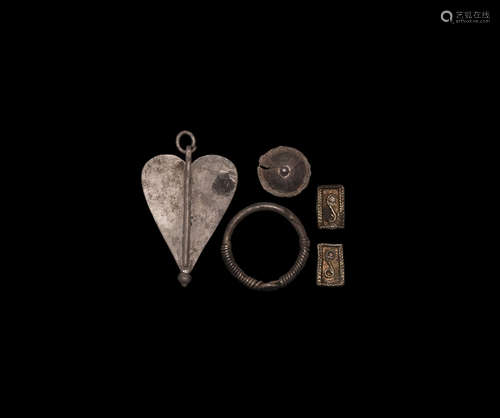 Roman to Viking Silver Military Artefact Group