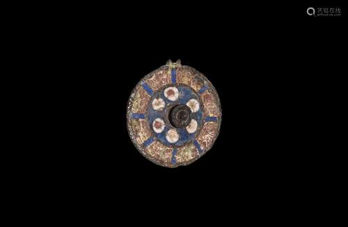 Roman Millefiori Plate Brooch