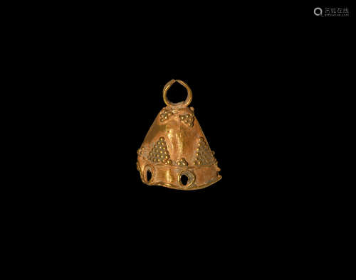 Roman Gold Pendant with Filigree