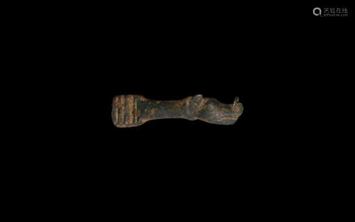 Roman Boar's Head Knife Handle